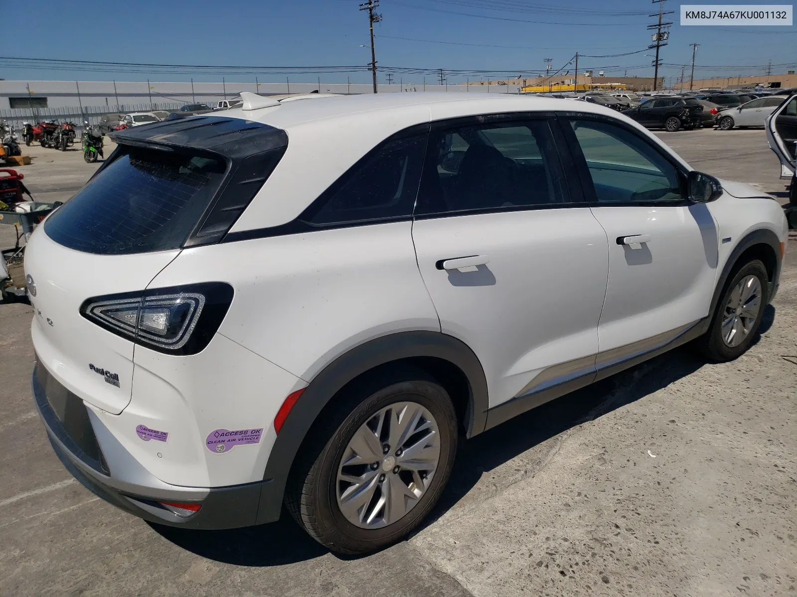 KM8J74A67KU001132 2019 Hyundai Nexo Blue