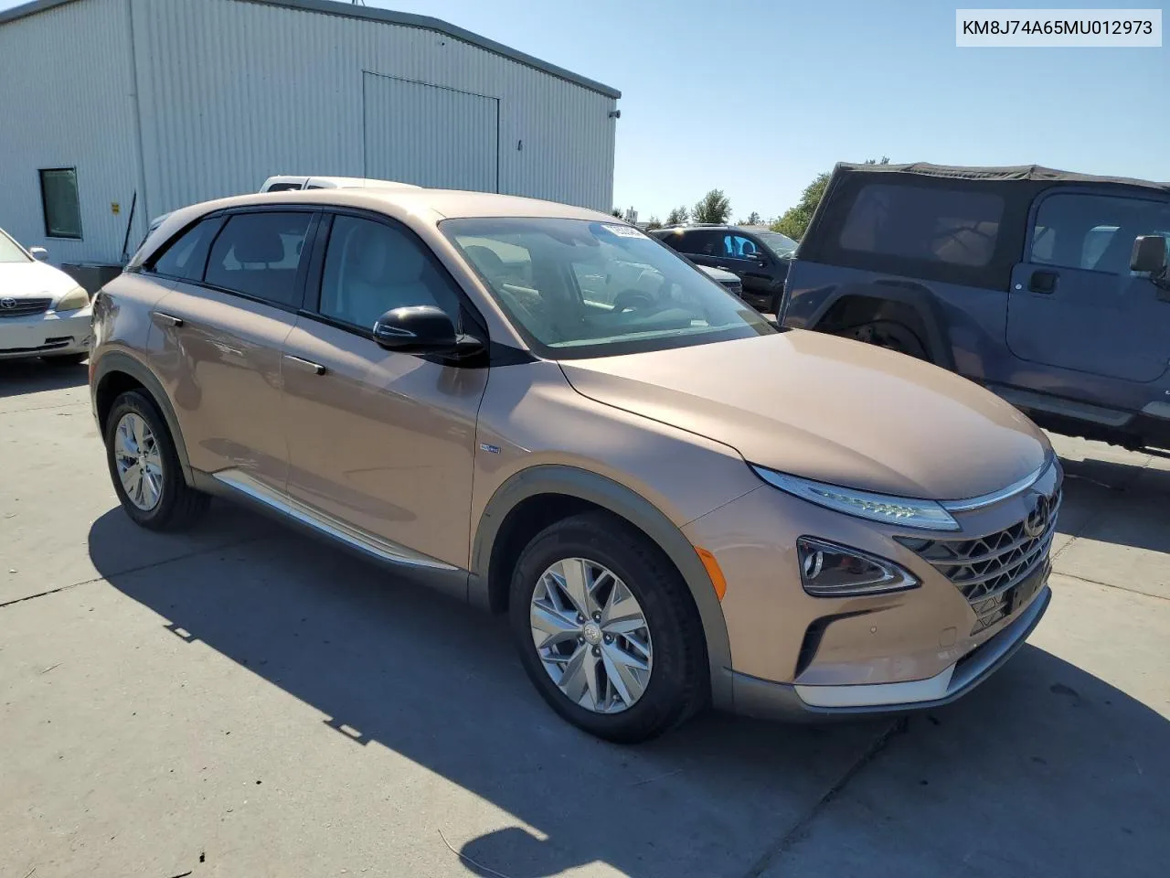 2021 Hyundai Nexo Blue VIN: KM8J74A65MU012973 Lot: 72533484