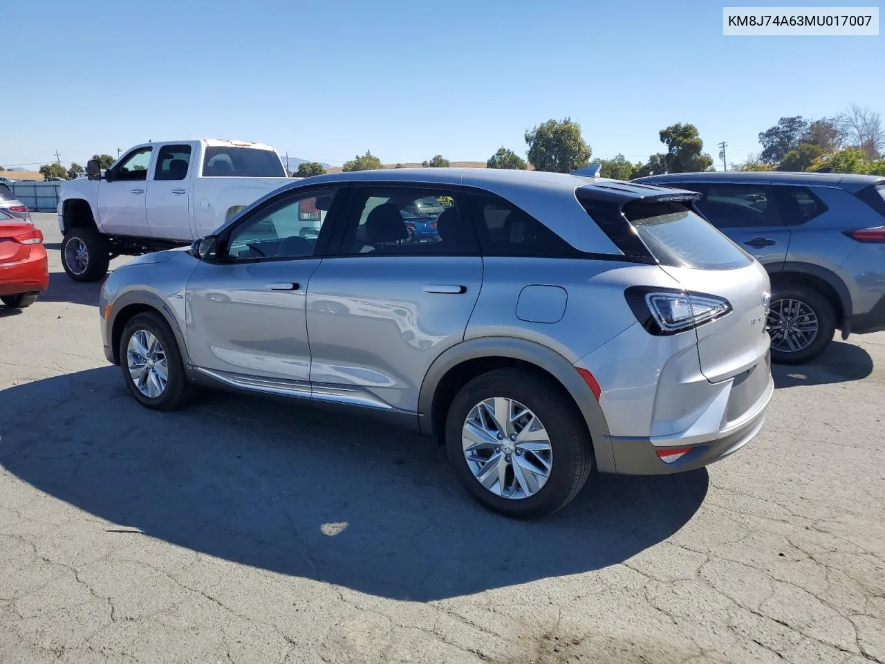 2021 Hyundai Nexo Blue VIN: KM8J74A63MU017007 Lot: 73731404