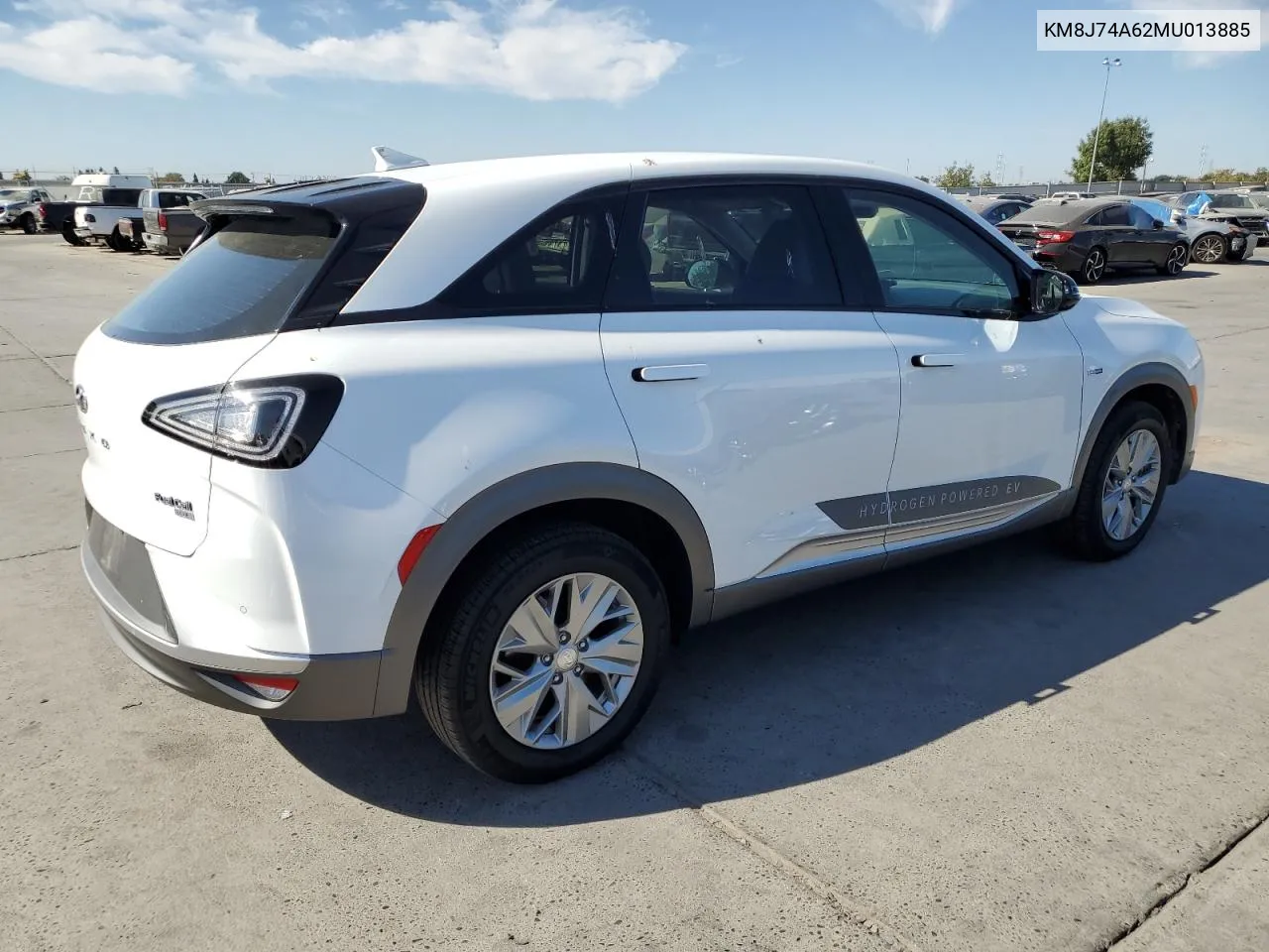 2021 Hyundai Nexo Blue VIN: KM8J74A62MU013885 Lot: 75260284