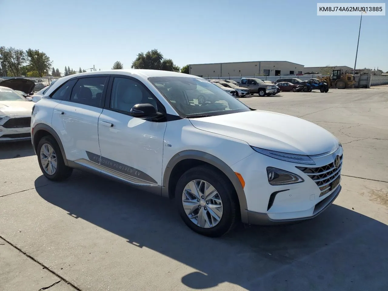 2021 Hyundai Nexo Blue VIN: KM8J74A62MU013885 Lot: 75260284