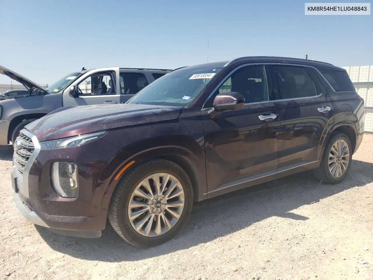 2020 Hyundai Palisade Limited VIN: KM8R54HE1LU048843 Lot: 60818854