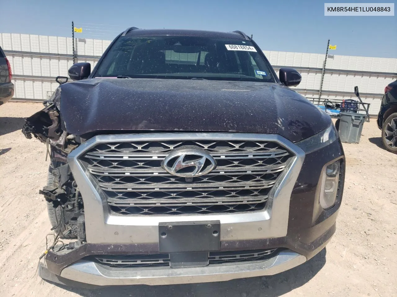 2020 Hyundai Palisade Limited VIN: KM8R54HE1LU048843 Lot: 60818854