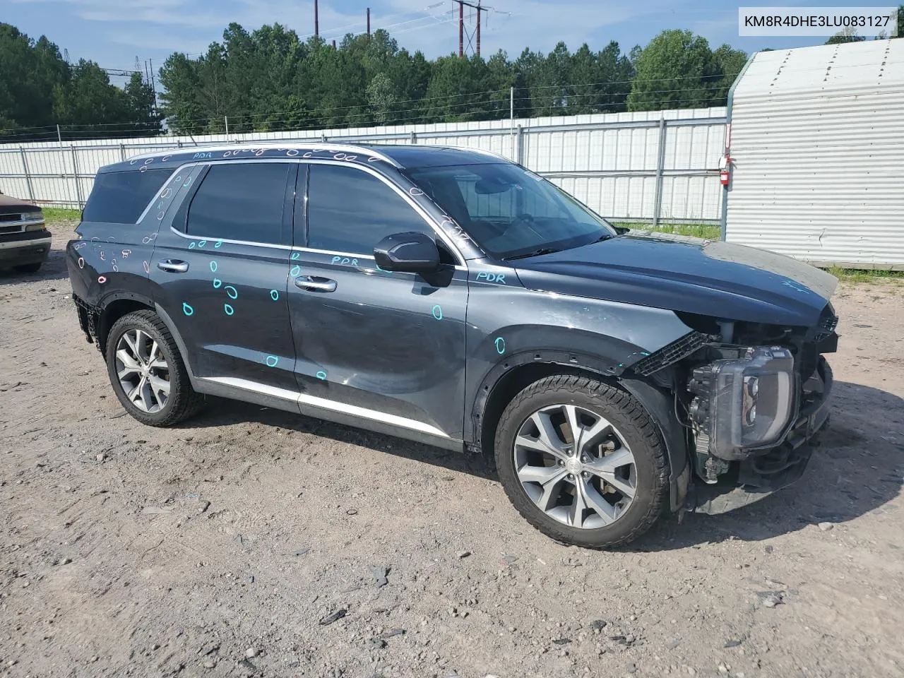 2020 Hyundai Palisade Sel VIN: KM8R4DHE3LU083127 Lot: 61786674