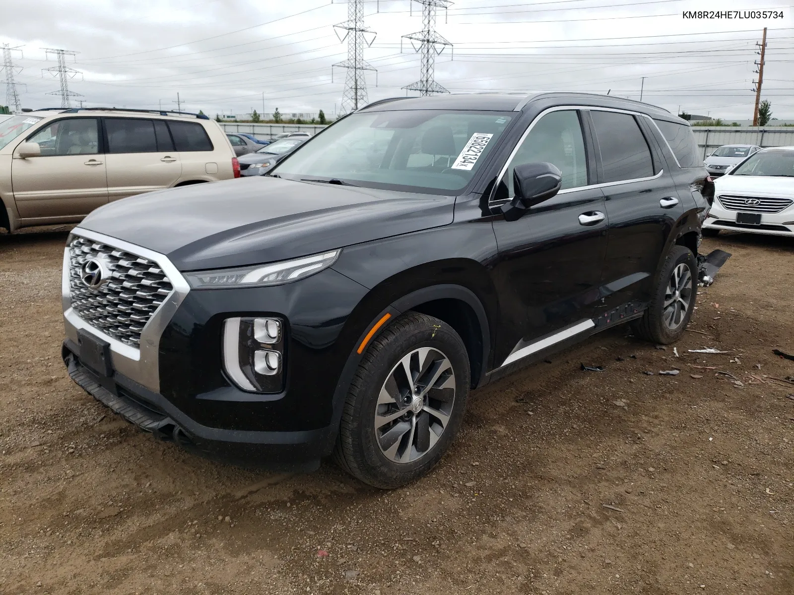 KM8R24HE7LU035734 2020 Hyundai Palisade Sel