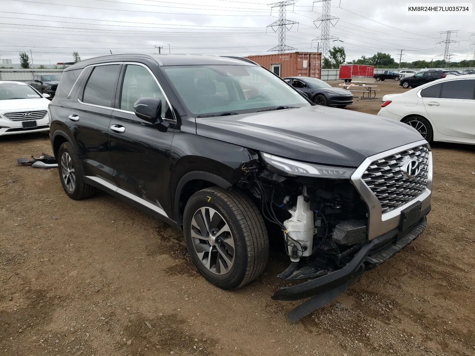 KM8R24HE7LU035734 2020 Hyundai Palisade Sel