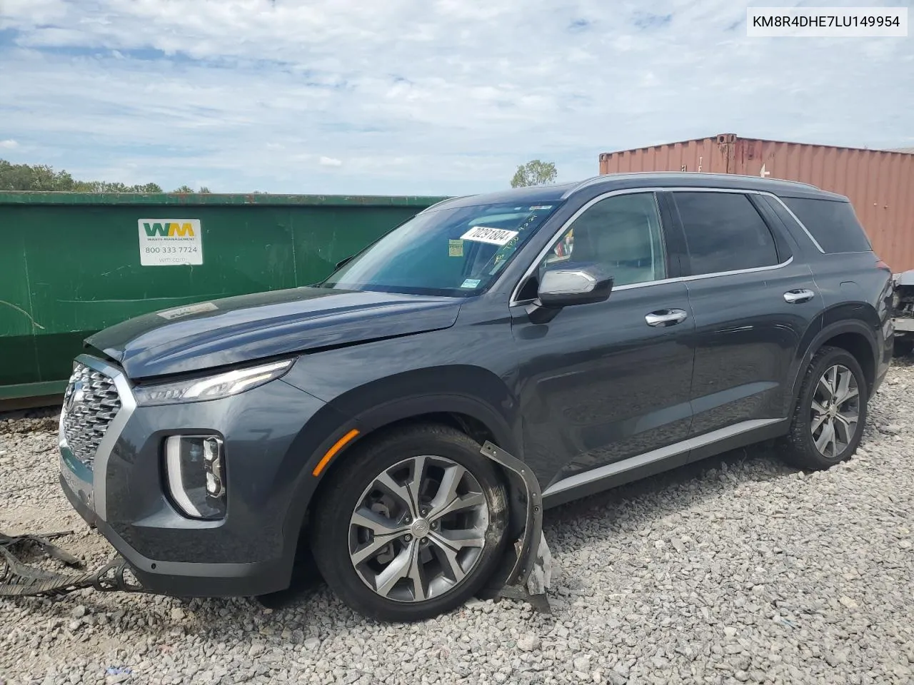 2020 Hyundai Palisade Sel VIN: KM8R4DHE7LU149954 Lot: 70291804