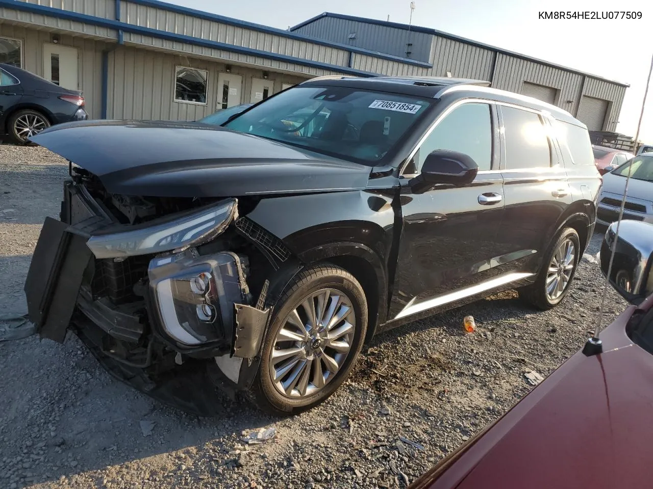 2020 Hyundai Palisade Limited VIN: KM8R54HE2LU077509 Lot: 70851854