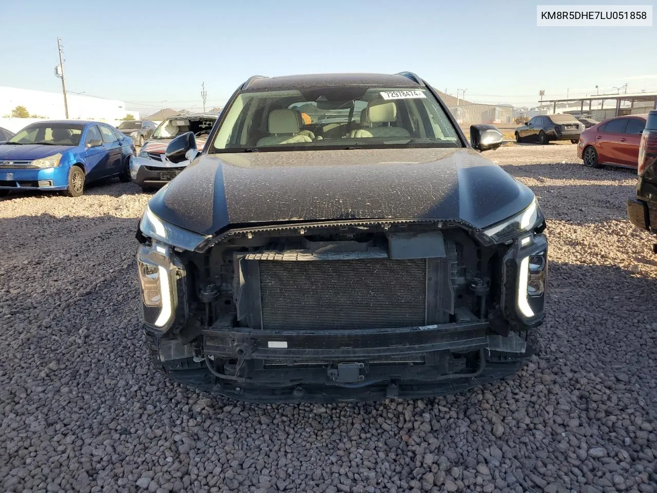 2020 Hyundai Palisade Limited VIN: KM8R5DHE7LU051858 Lot: 72978474