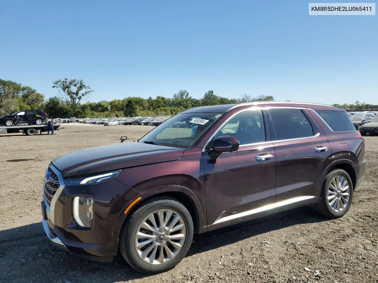 2020 Hyundai Palisade Limited VIN: KM8R5DHE2LU065411 Lot: 74092504