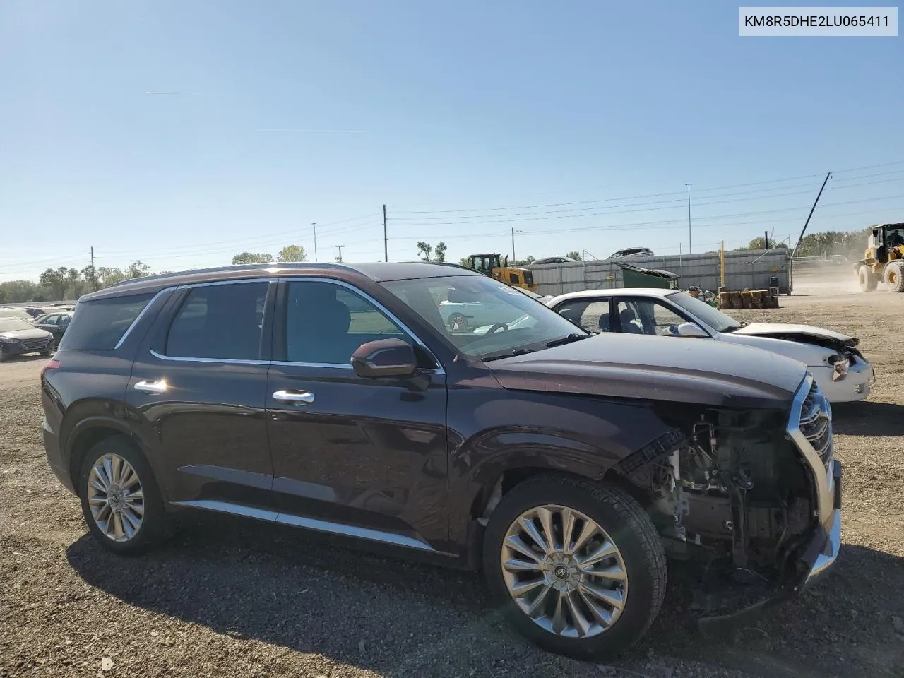 2020 Hyundai Palisade Limited VIN: KM8R5DHE2LU065411 Lot: 74092504