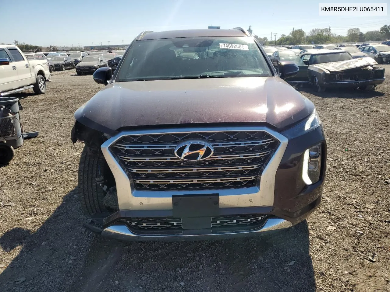 2020 Hyundai Palisade Limited VIN: KM8R5DHE2LU065411 Lot: 74092504