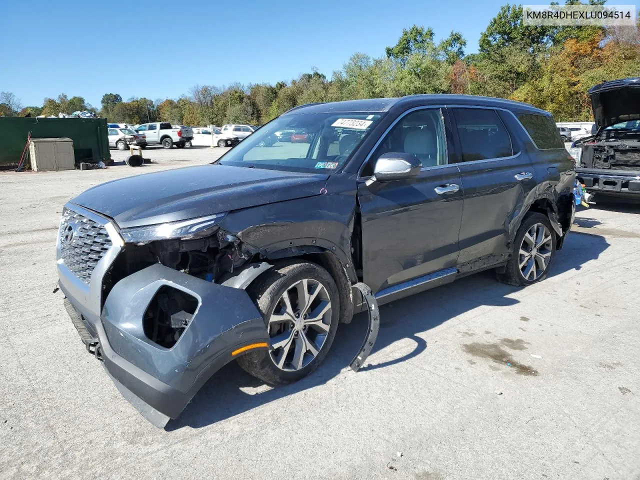 2020 Hyundai Palisade Sel VIN: KM8R4DHEXLU094514 Lot: 74773234