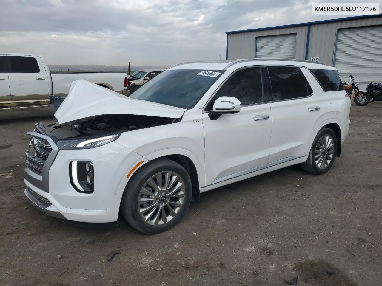 2020 Hyundai Palisade Limited VIN: KM8R5DHE5LU117176 Lot: 75949604