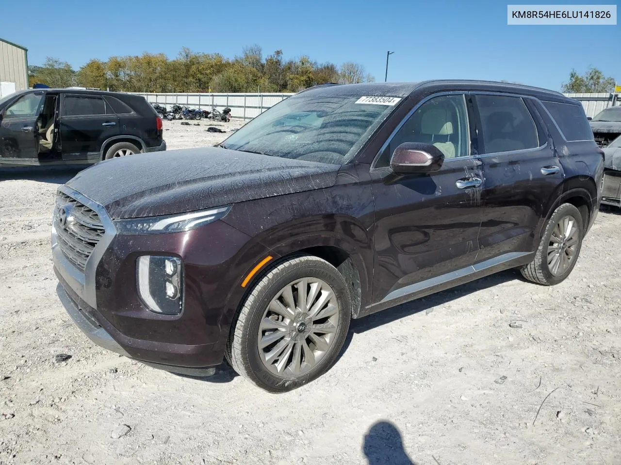 2020 Hyundai Palisade Limited VIN: KM8R54HE6LU141826 Lot: 77383504