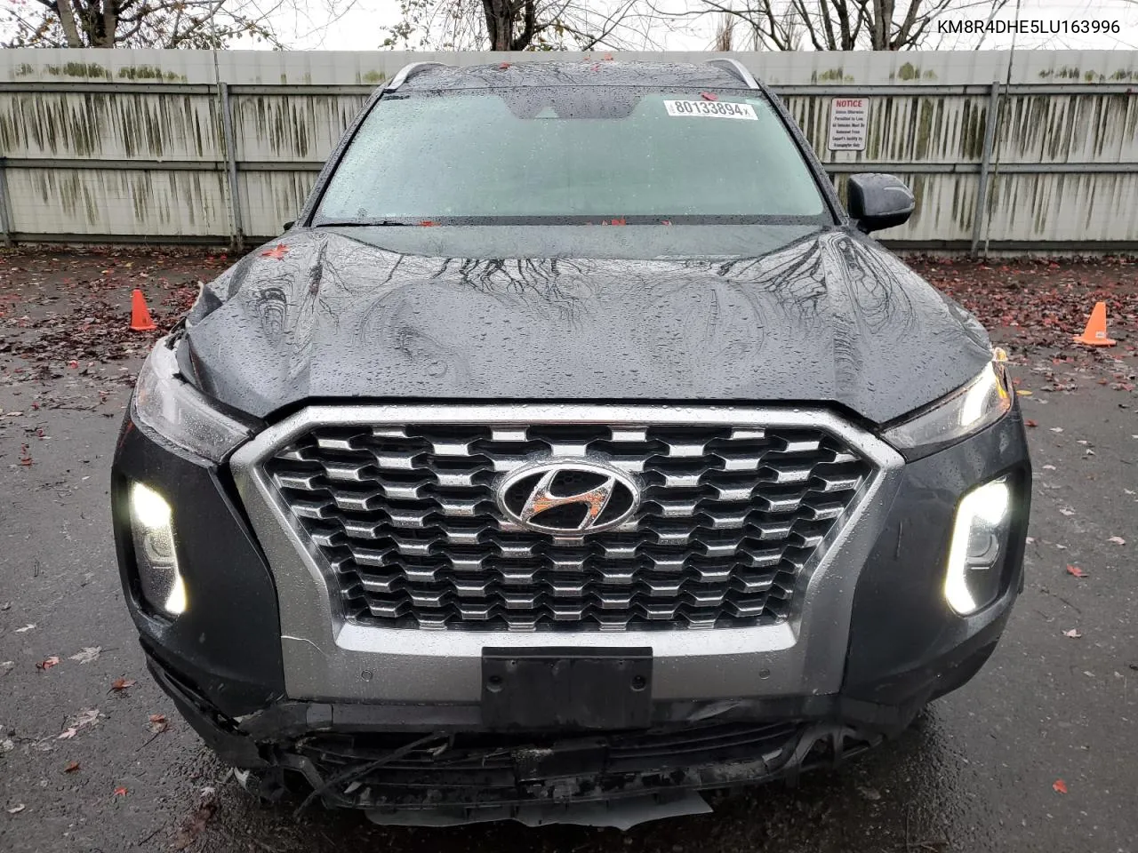 2020 Hyundai Palisade Sel VIN: KM8R4DHE5LU163996 Lot: 80133894