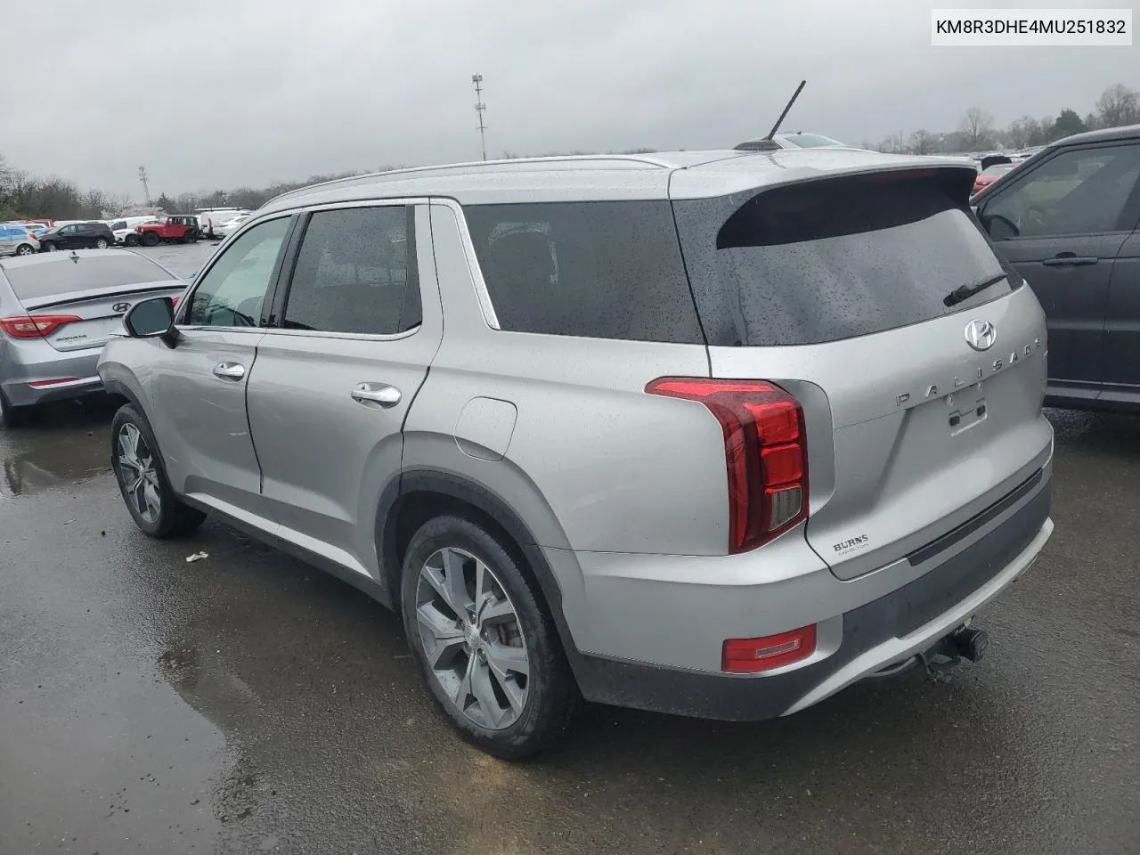 2021 Hyundai Palisade Sel VIN: KM8R3DHE4MU251832 Lot: 48616354