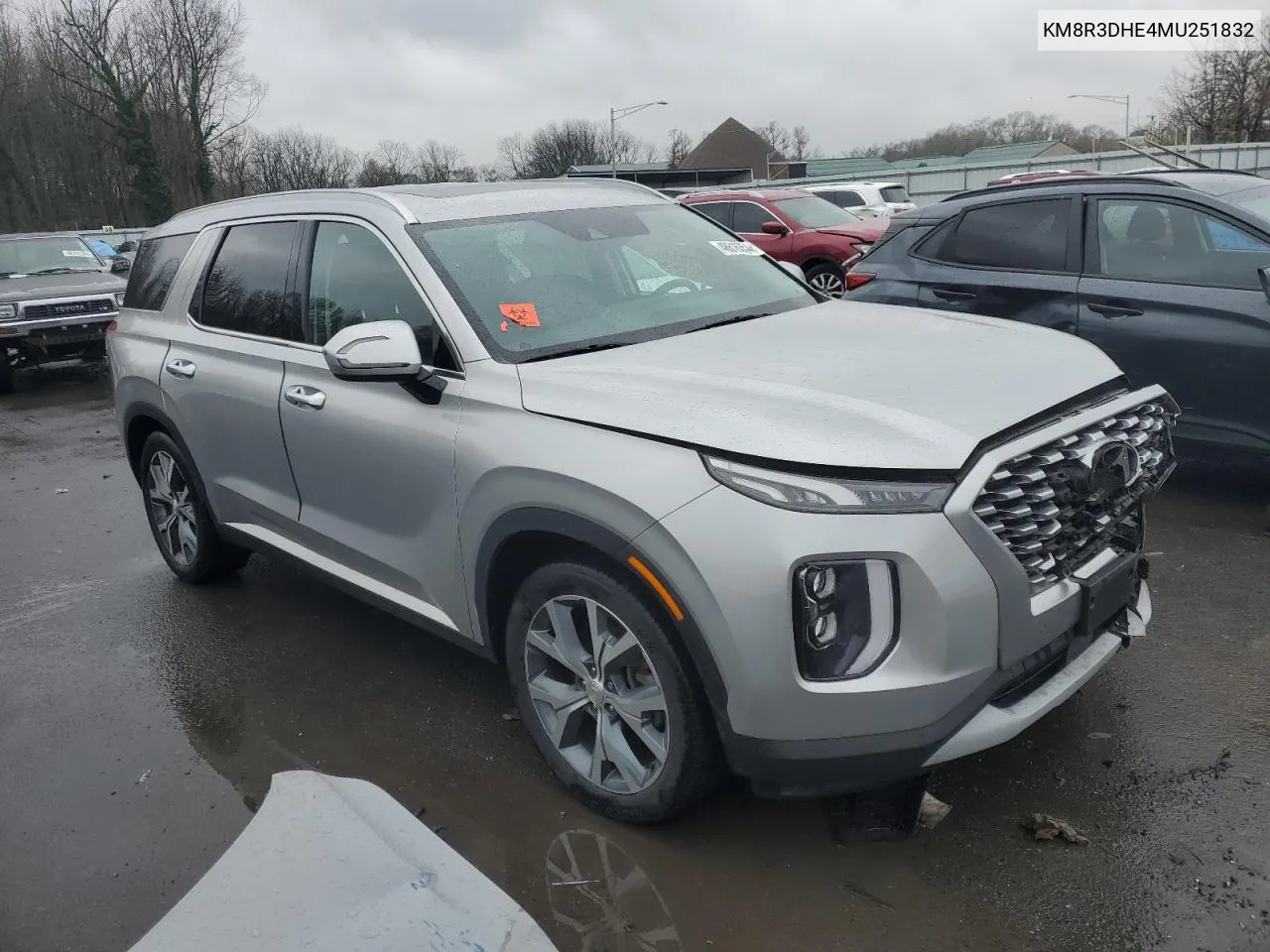 KM8R3DHE4MU251832 2021 Hyundai Palisade Sel