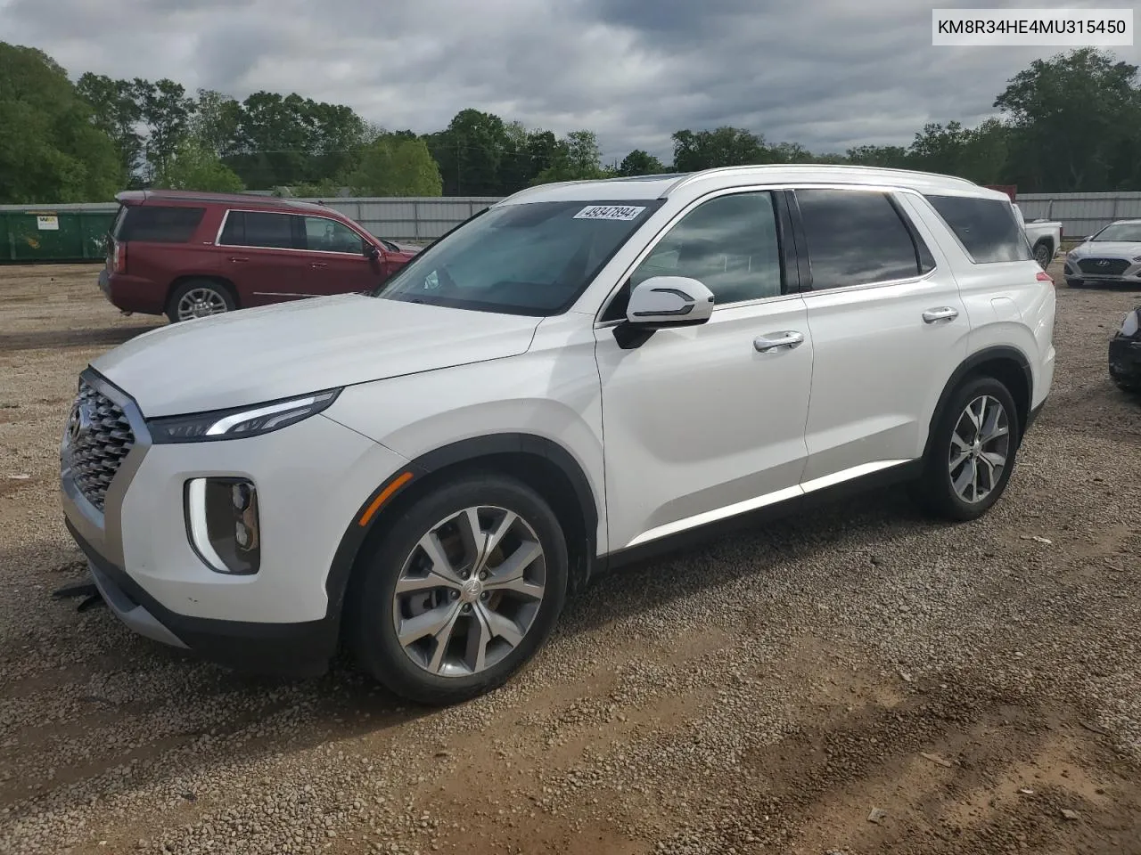 2021 Hyundai Palisade Sel VIN: KM8R34HE4MU315450 Lot: 49347894