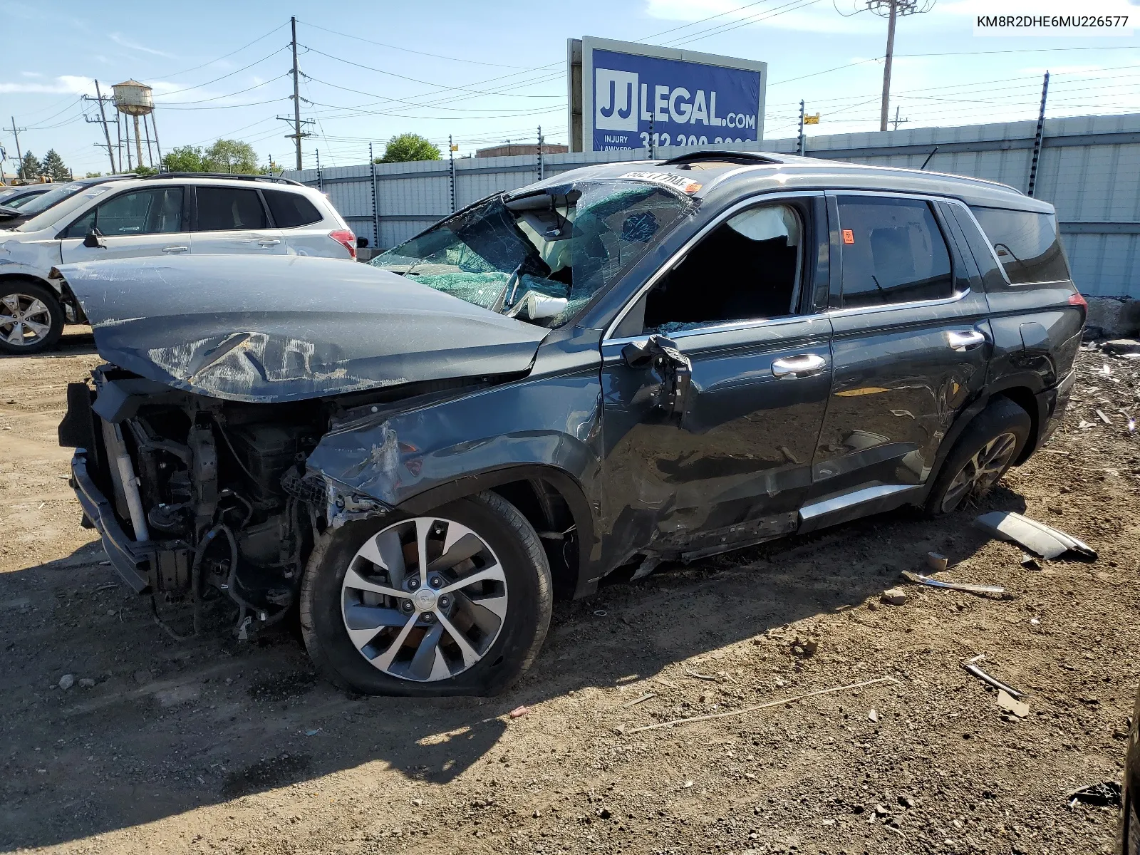 2021 Hyundai Palisade Sel VIN: KM8R2DHE6MU226577 Lot: 59217704