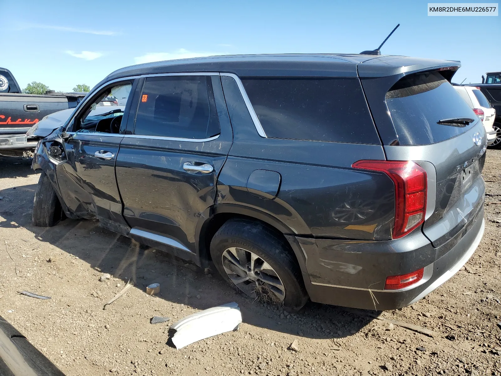 KM8R2DHE6MU226577 2021 Hyundai Palisade Sel