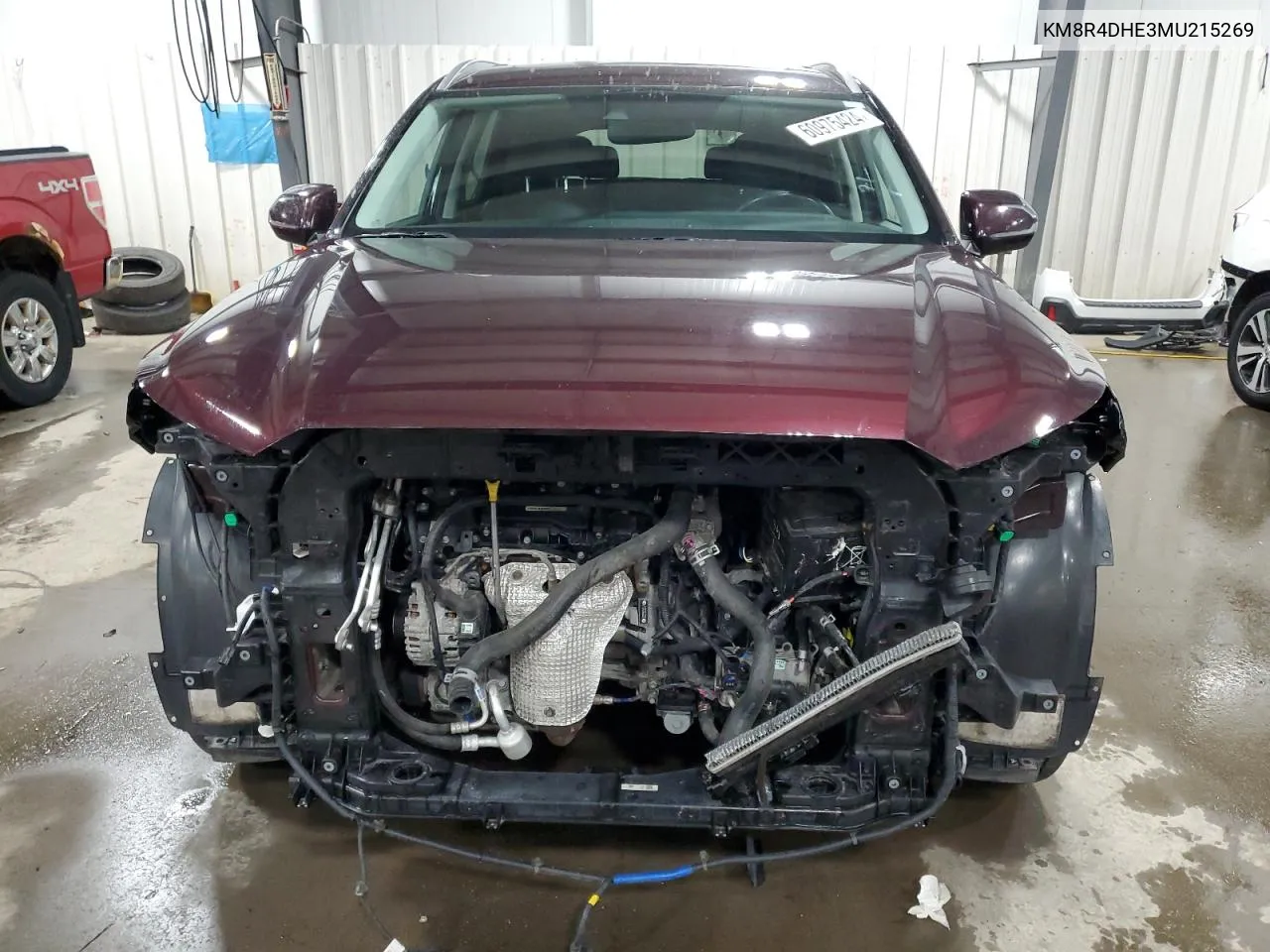 KM8R4DHE3MU215269 2021 Hyundai Palisade Sel