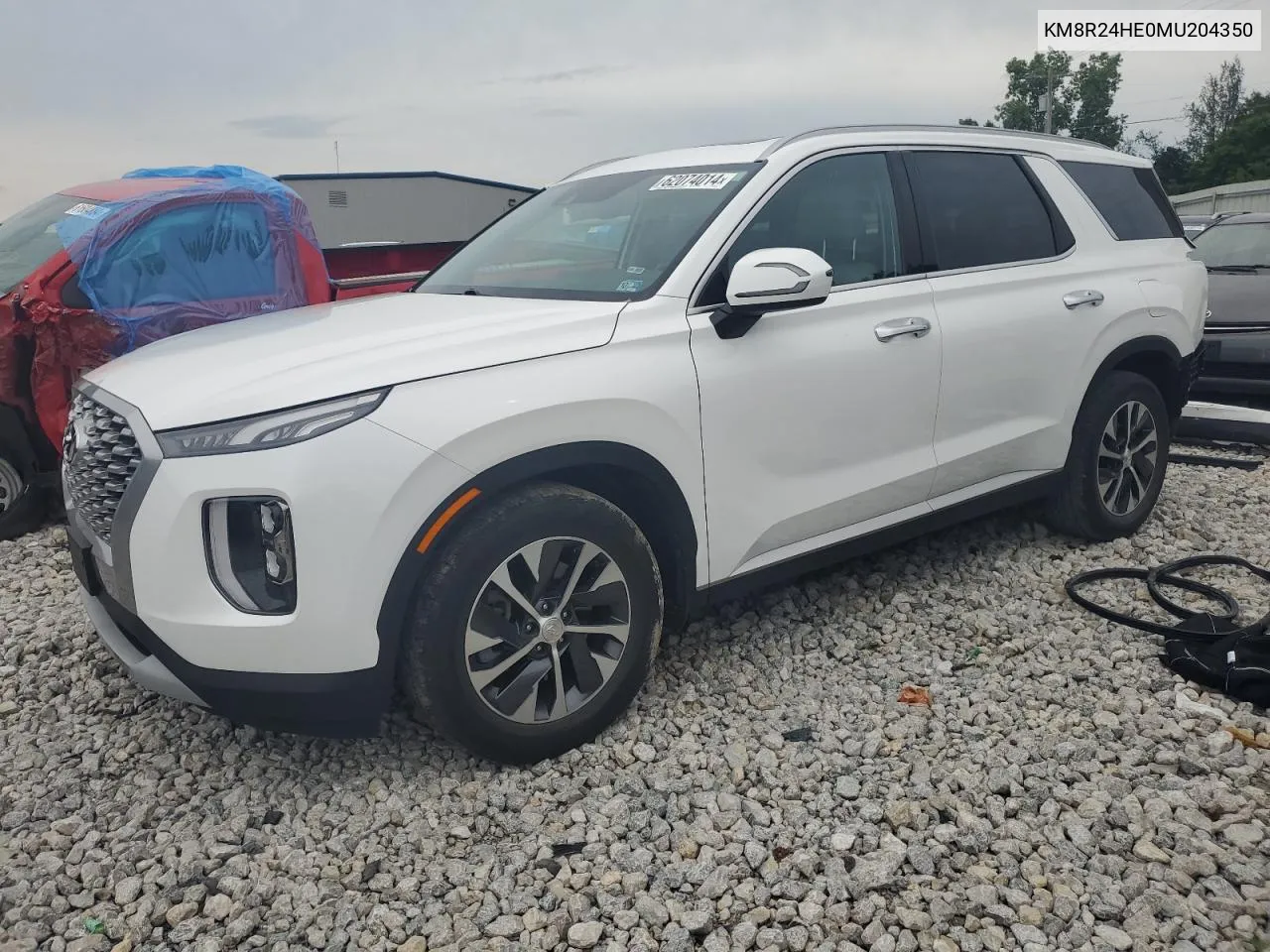 2021 Hyundai Palisade Sel VIN: KM8R24HE0MU204350 Lot: 62074014