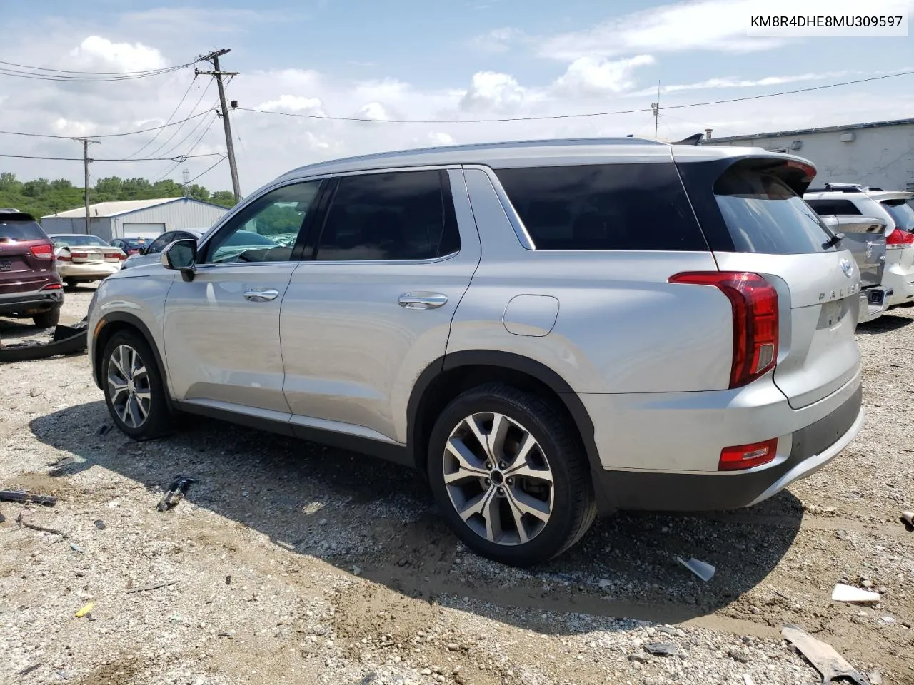 2021 Hyundai Palisade Sel VIN: KM8R4DHE8MU309597 Lot: 62228134