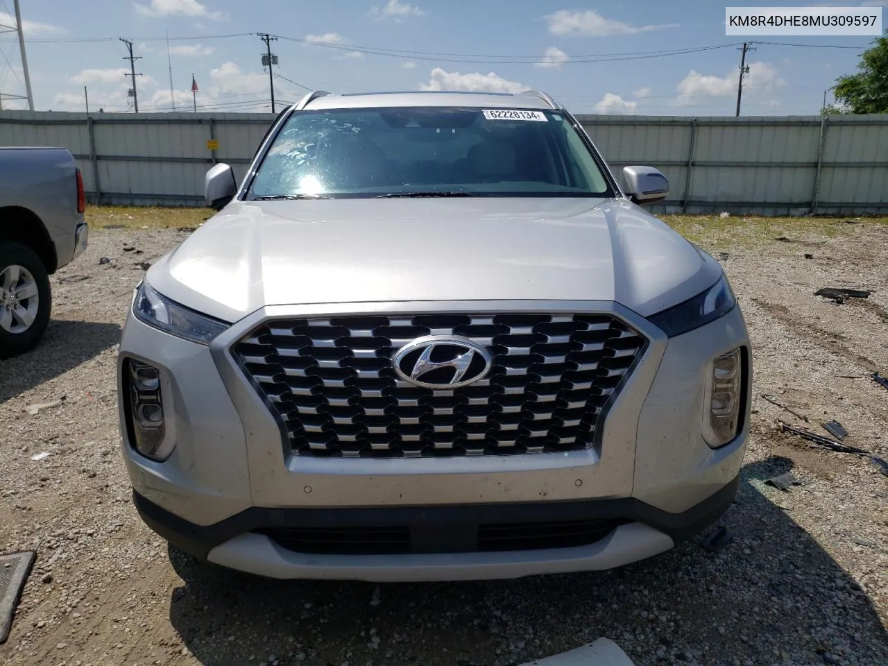 KM8R4DHE8MU309597 2021 Hyundai Palisade Sel