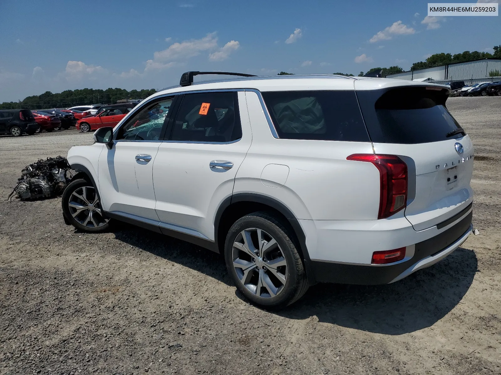 KM8R44HE6MU259203 2021 Hyundai Palisade Sel