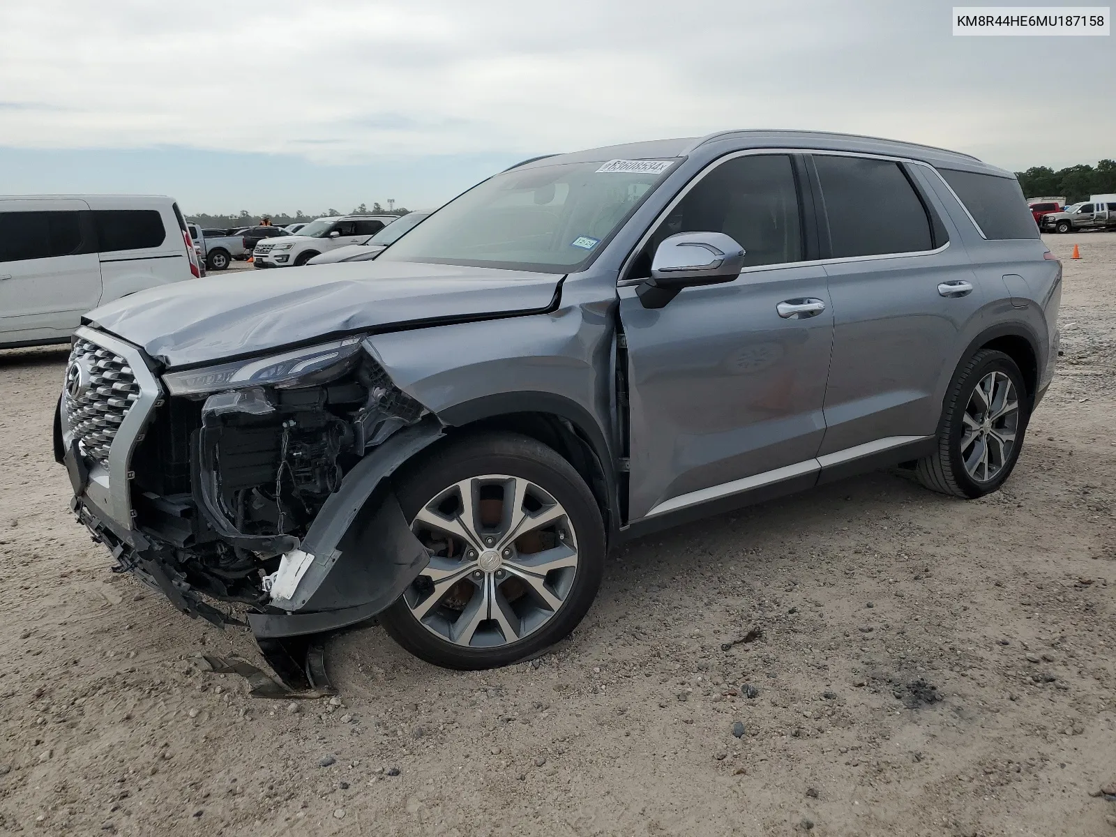 KM8R44HE6MU187158 2021 Hyundai Palisade Sel