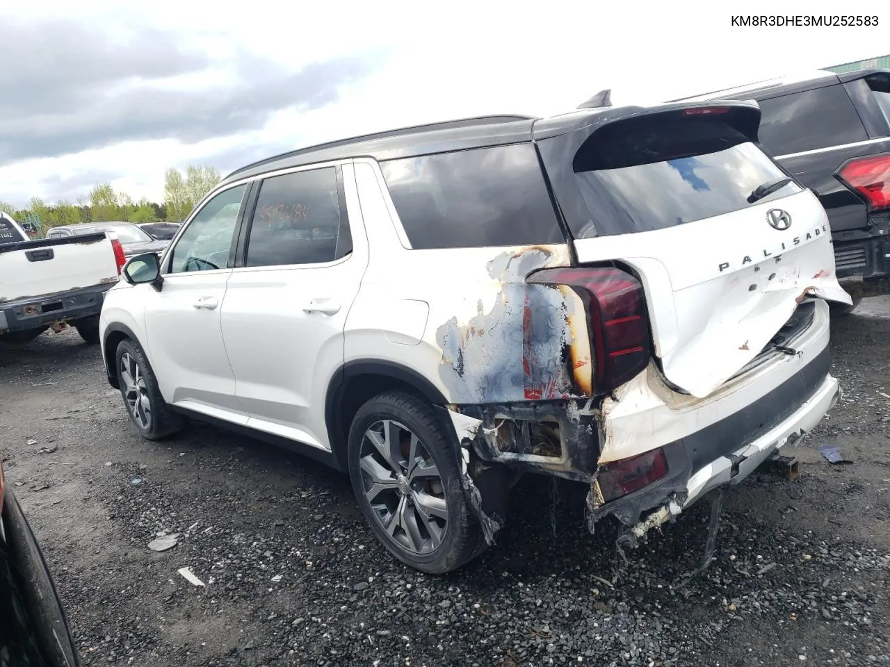 KM8R3DHE3MU252583 2021 Hyundai Palisade Sel