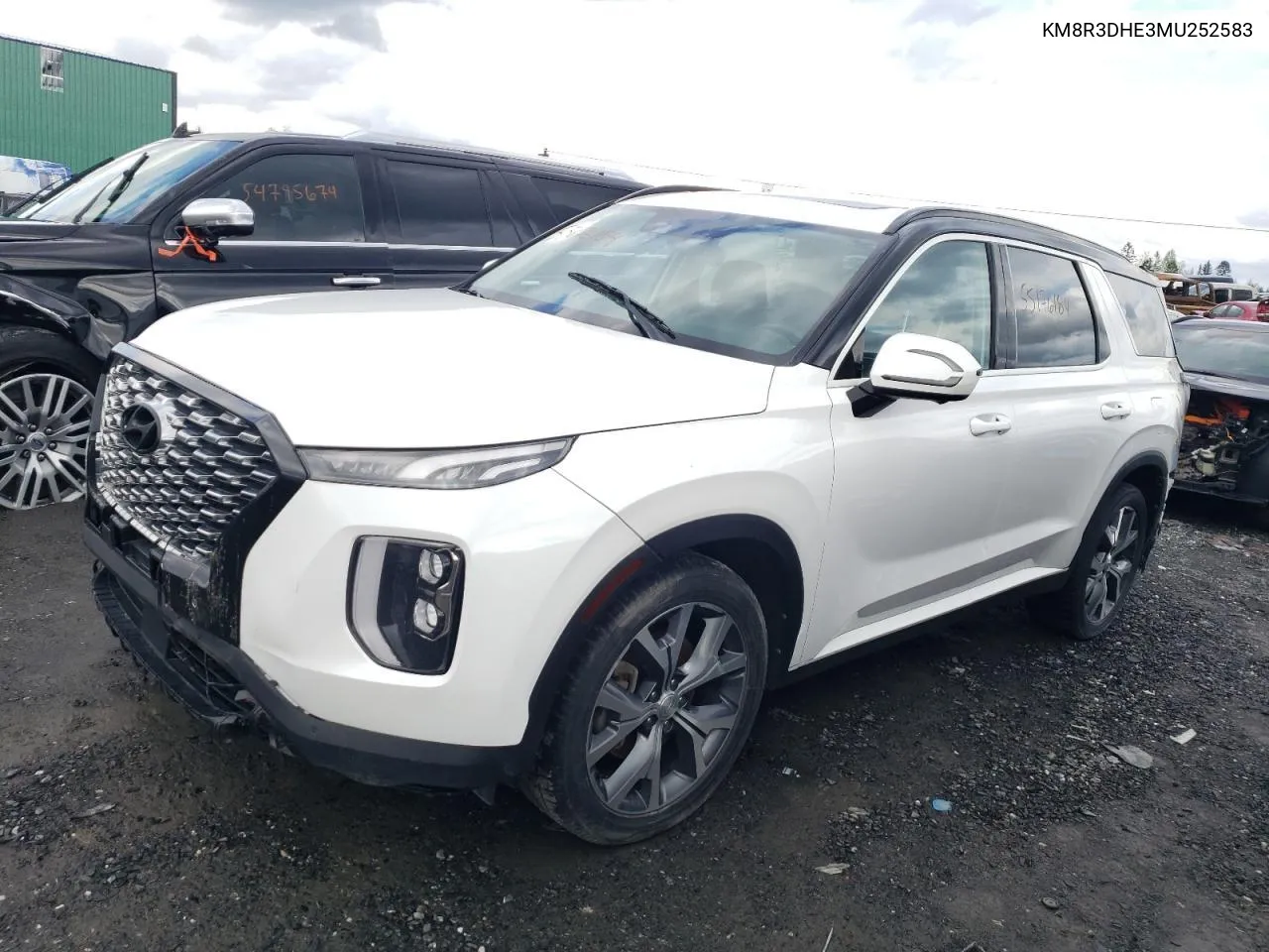 2021 Hyundai Palisade Sel VIN: KM8R3DHE3MU252583 Lot: 63754854