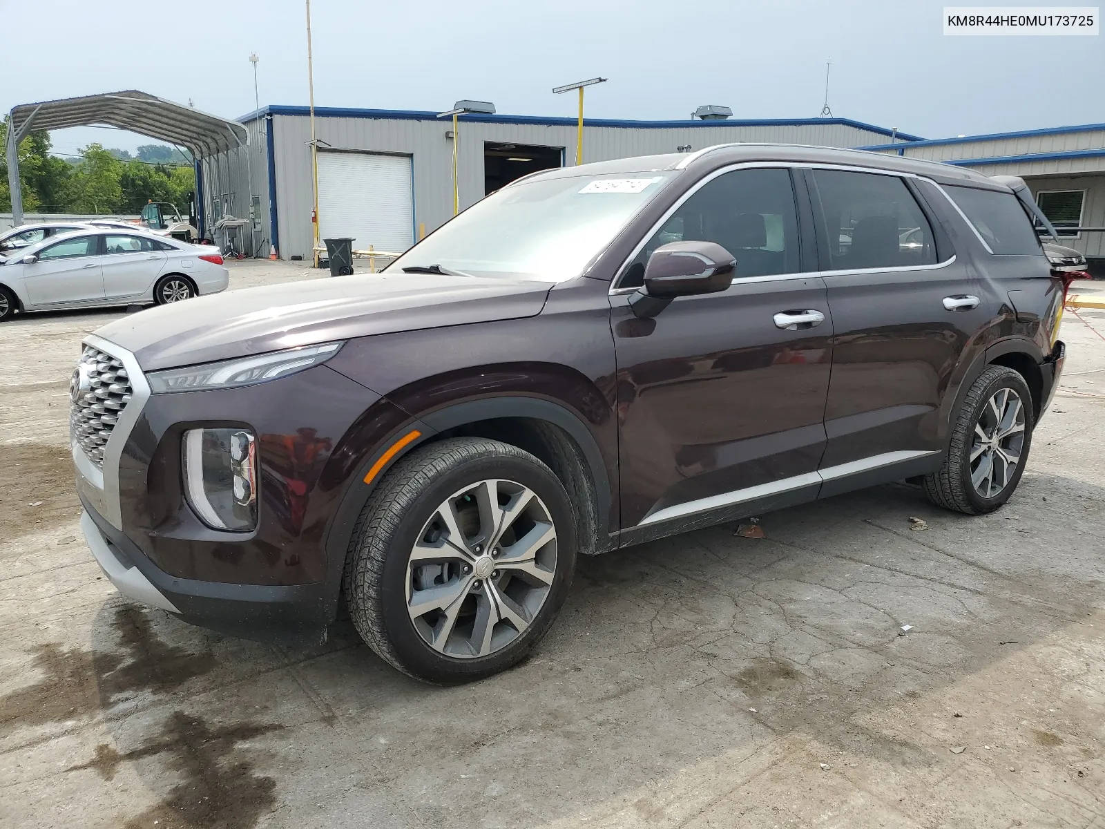 2021 Hyundai Palisade Sel VIN: KM8R44HE0MU173725 Lot: 64154714