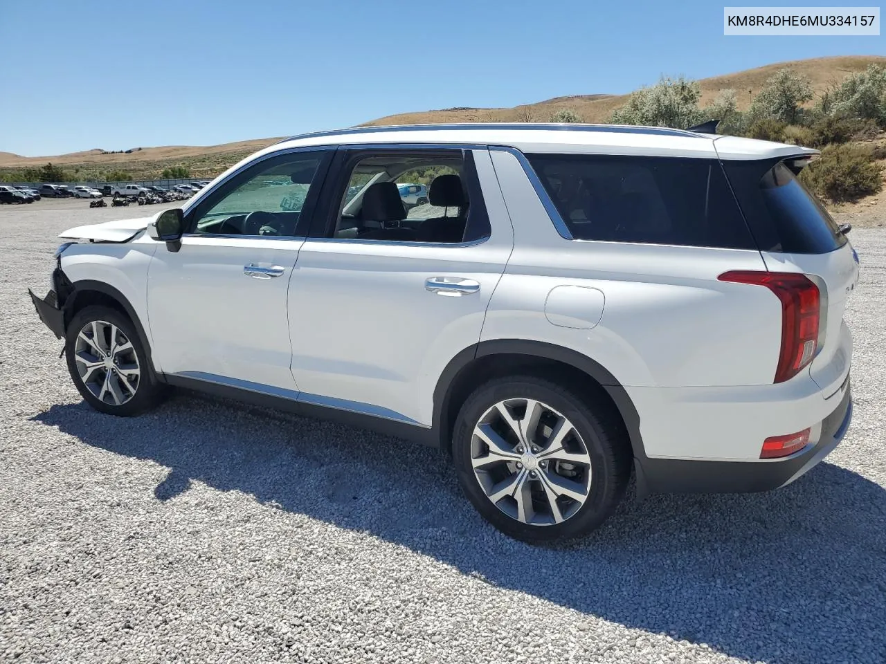 KM8R4DHE6MU334157 2021 Hyundai Palisade Sel