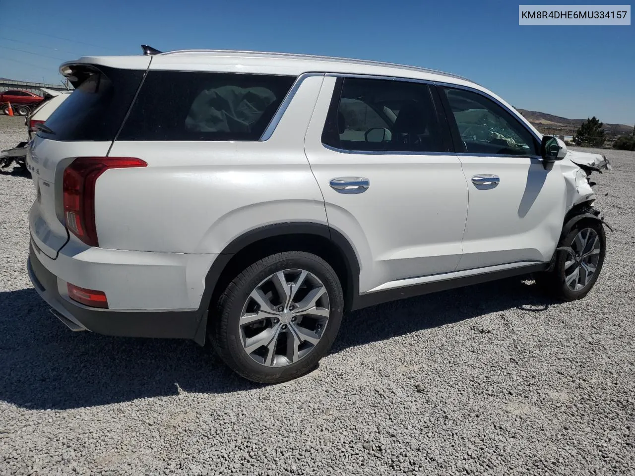 KM8R4DHE6MU334157 2021 Hyundai Palisade Sel