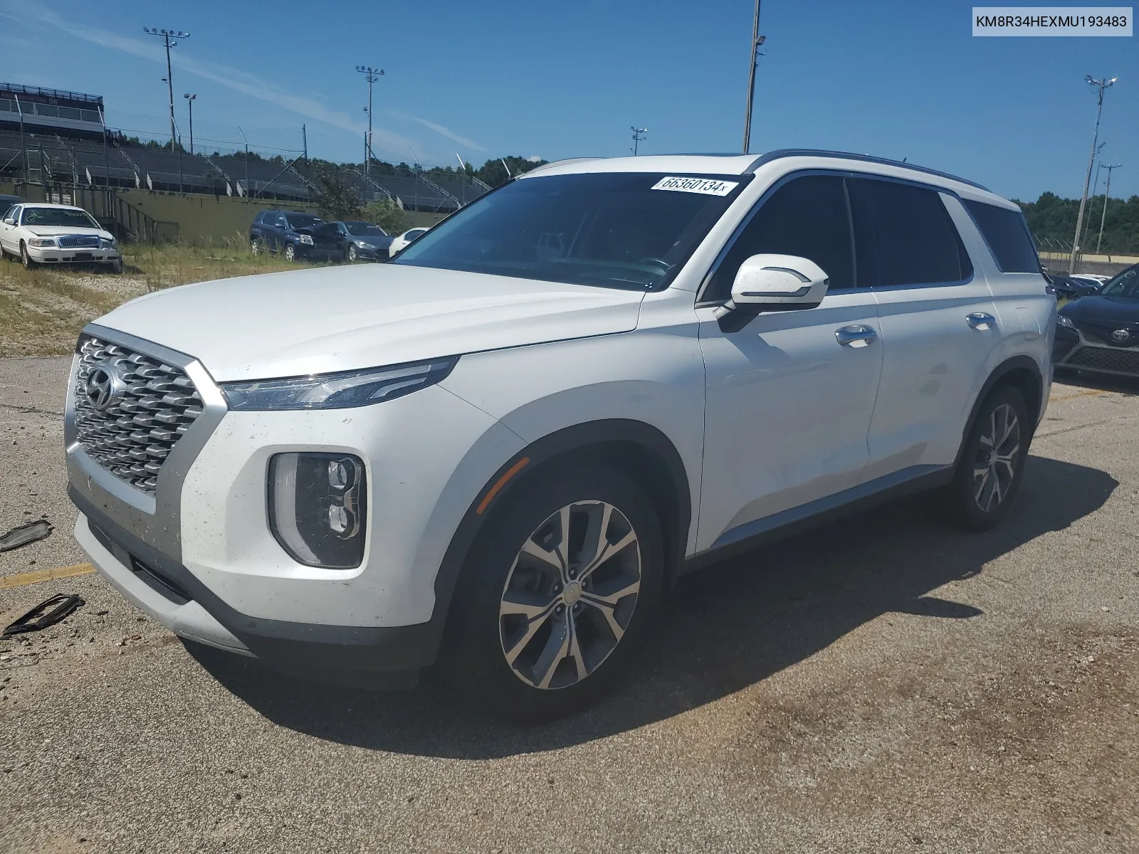 2021 Hyundai Palisade Sel VIN: KM8R34HEXMU193483 Lot: 66360134