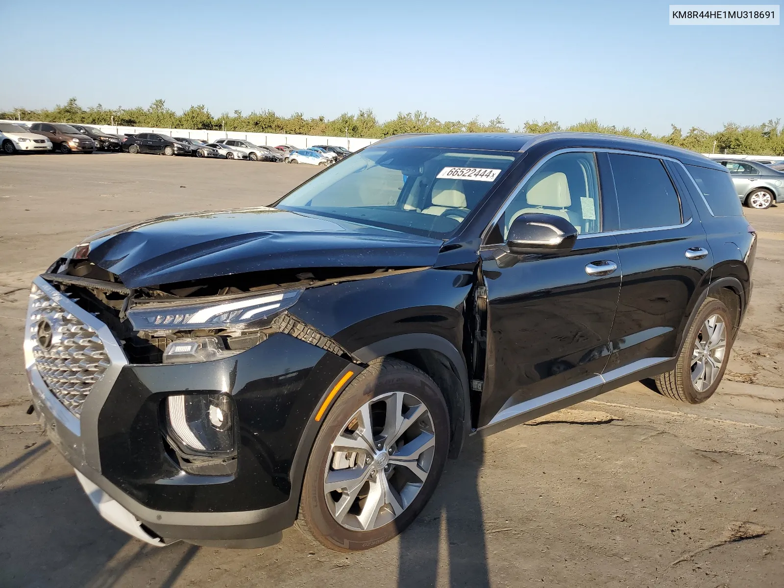 2021 Hyundai Palisade Sel VIN: KM8R44HE1MU318691 Lot: 66522444