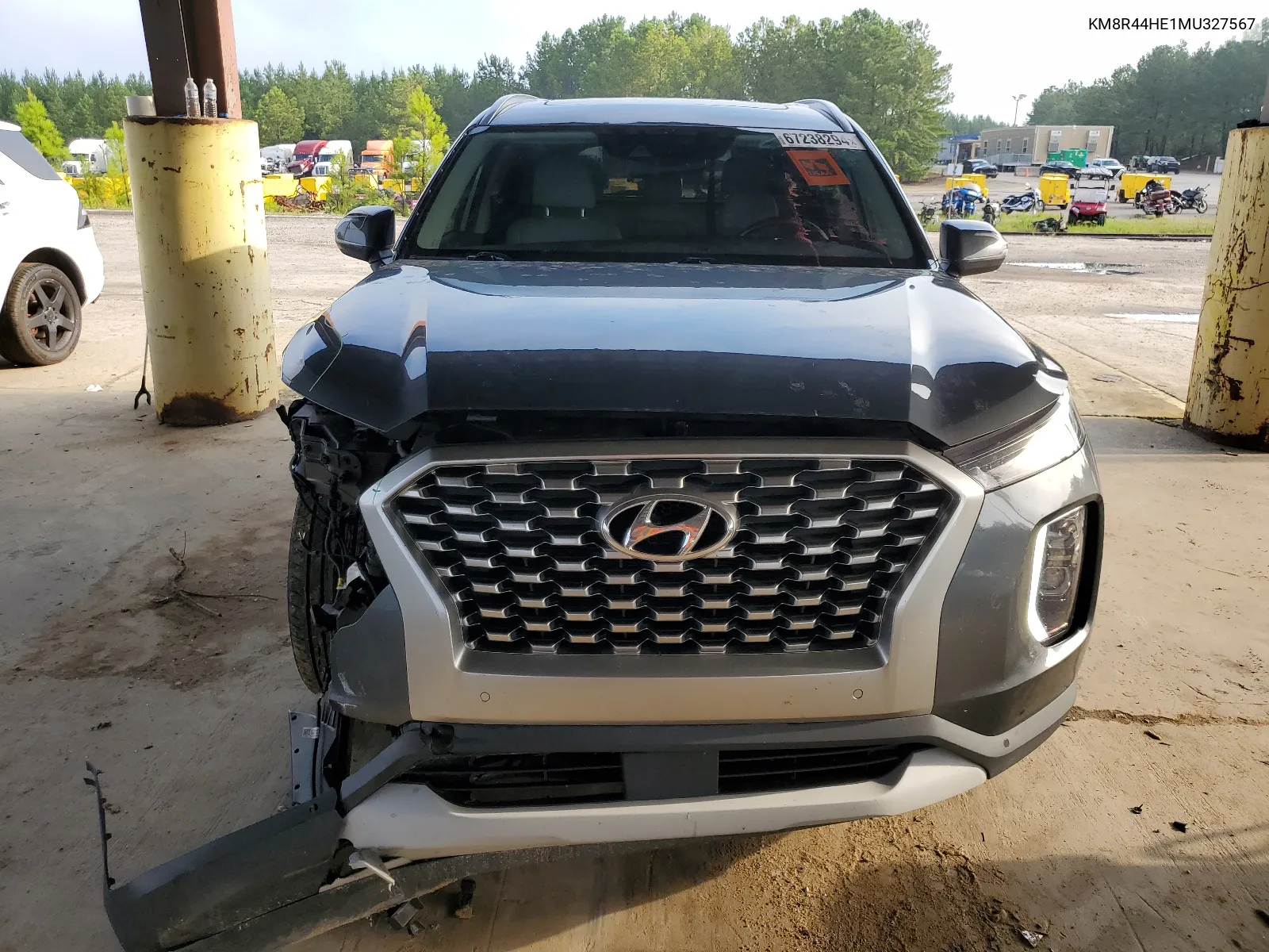 KM8R44HE1MU327567 2021 Hyundai Palisade Sel