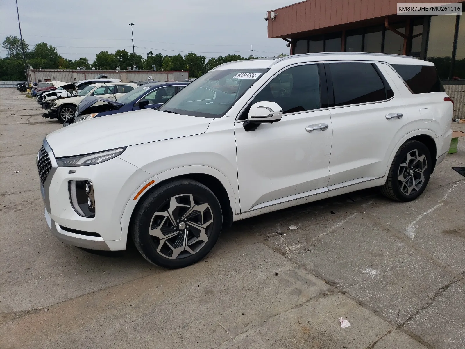 KM8R7DHE7MU261016 2021 Hyundai Palisade Calligraphy