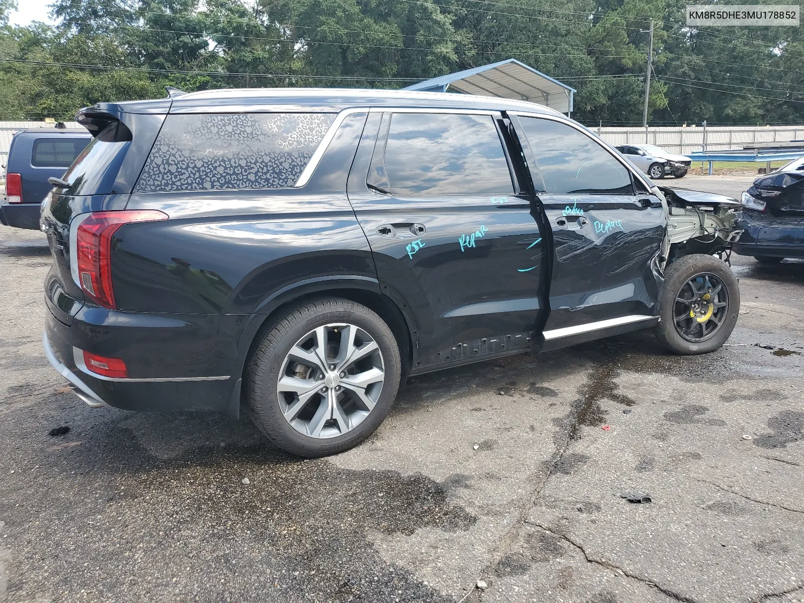 2021 Hyundai Palisade Limited VIN: KM8R5DHE3MU178852 Lot: 67294444