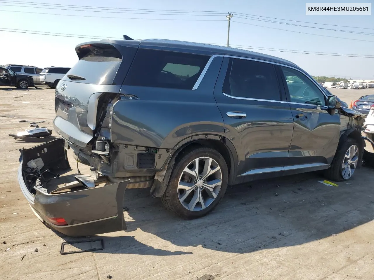 2021 Hyundai Palisade Sel VIN: KM8R44HE3MU205681 Lot: 68716634