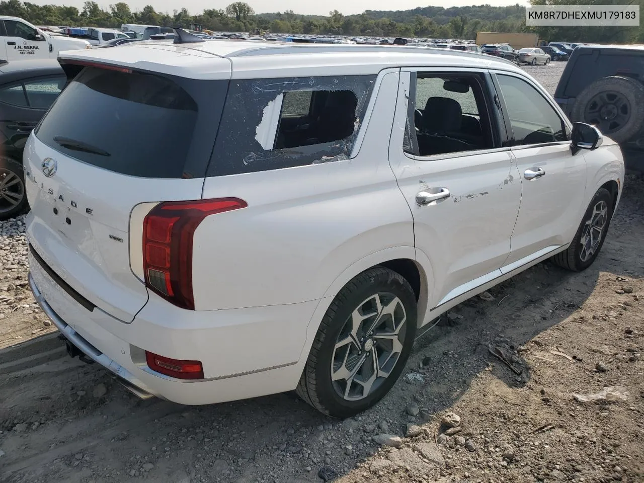 2021 Hyundai Palisade Calligraphy VIN: KM8R7DHEXMU179183 Lot: 69074134