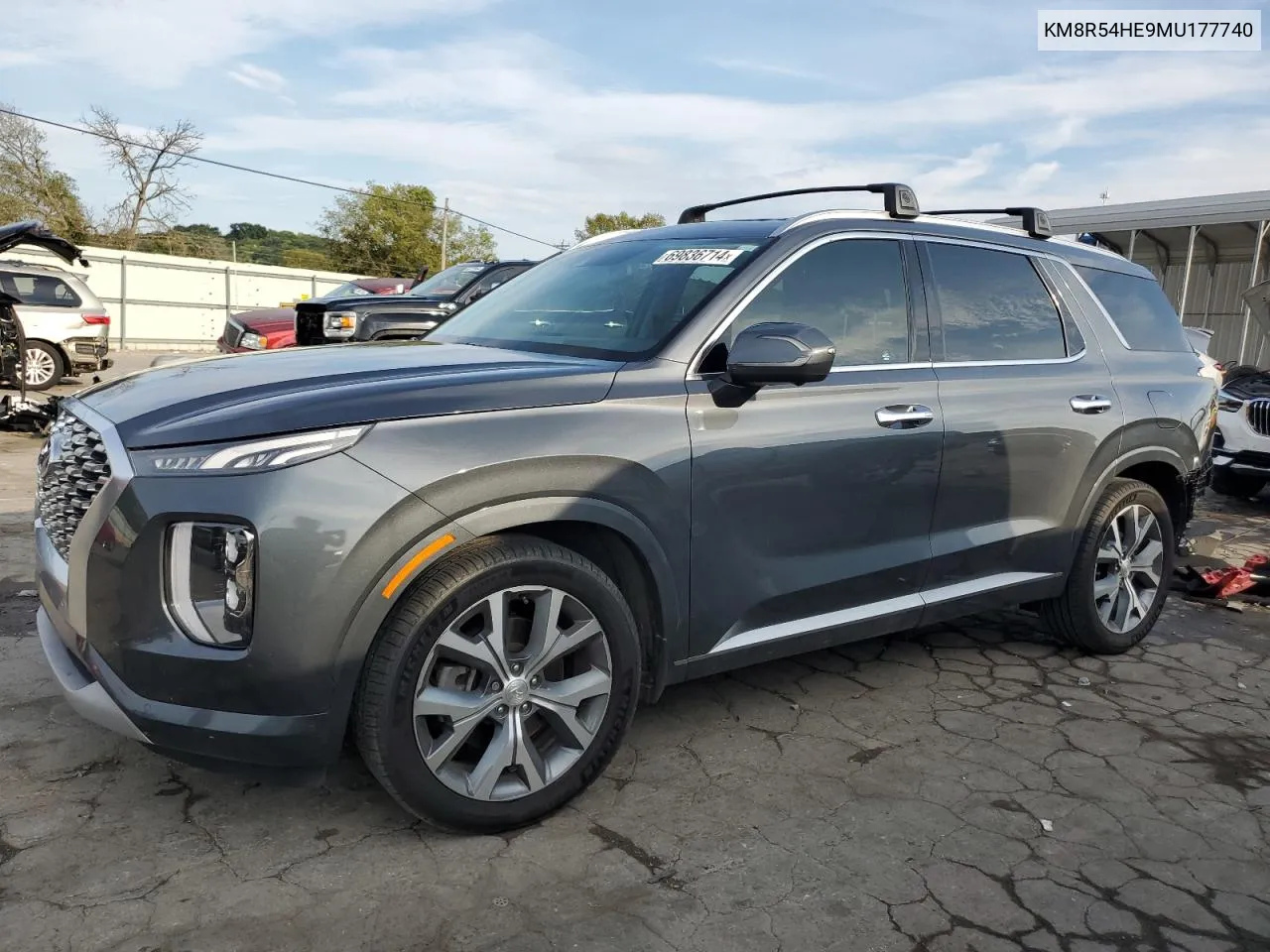 KM8R54HE9MU177740 2021 Hyundai Palisade Limited