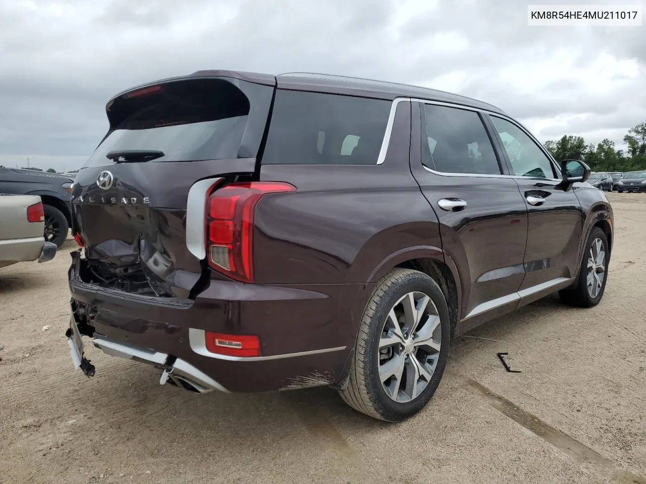 2021 Hyundai Palisade Limited VIN: KM8R54HE4MU211017 Lot: 70238884