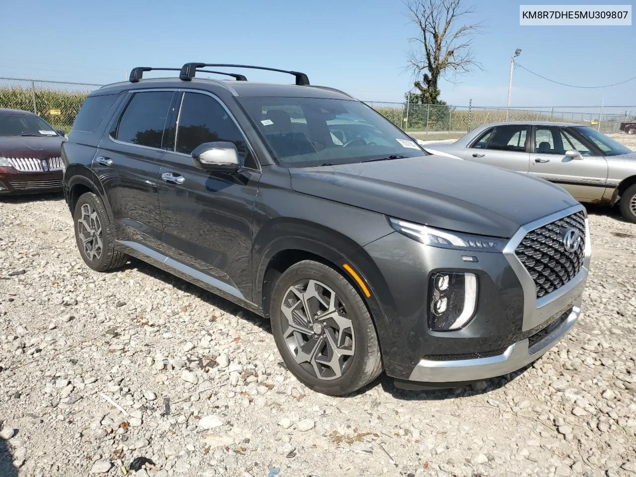 2021 Hyundai Palisade Calligraphy VIN: KM8R7DHE5MU309807 Lot: 70501904