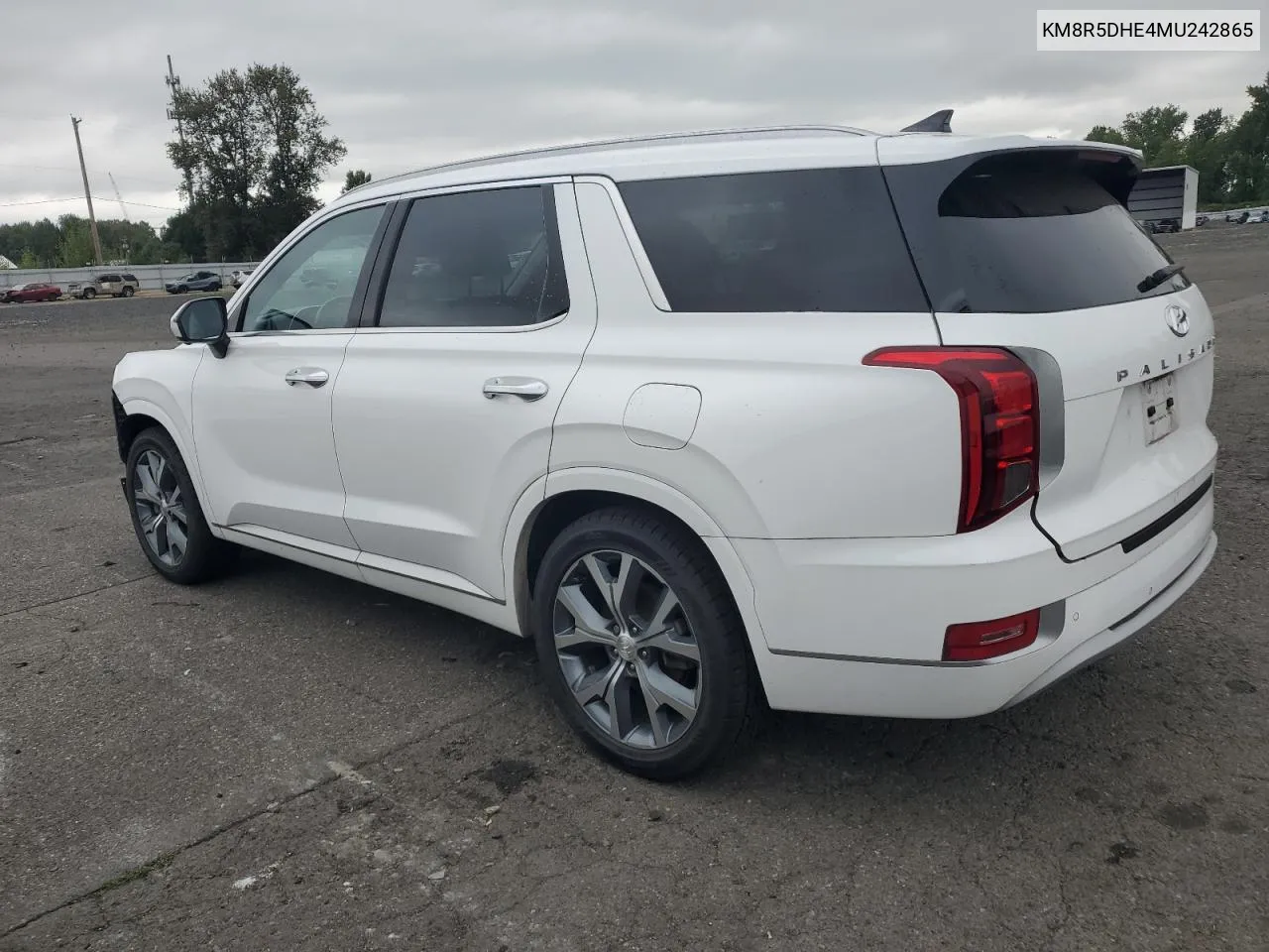 KM8R5DHE4MU242865 2021 Hyundai Palisade Limited