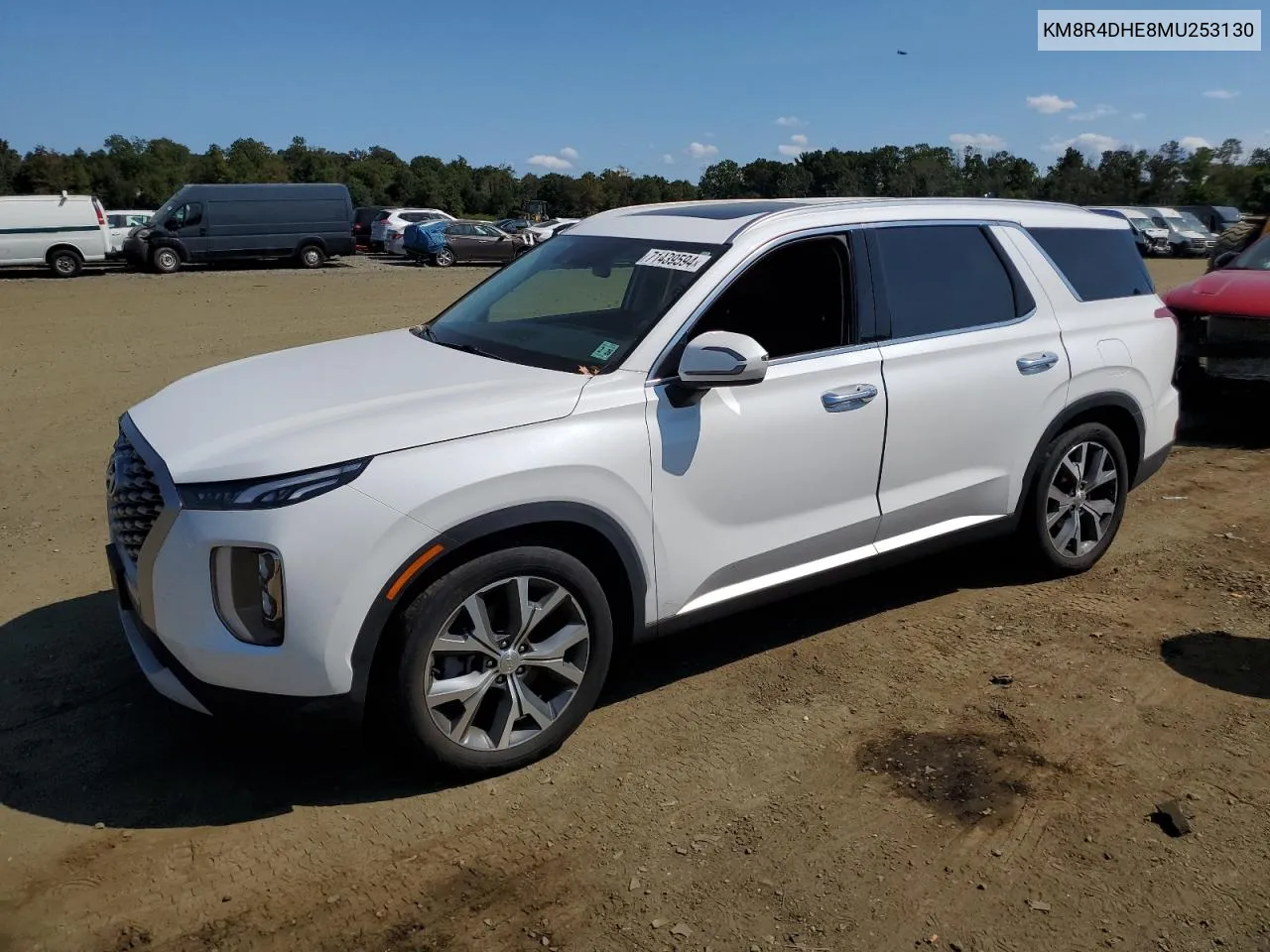 KM8R4DHE8MU253130 2021 Hyundai Palisade Sel