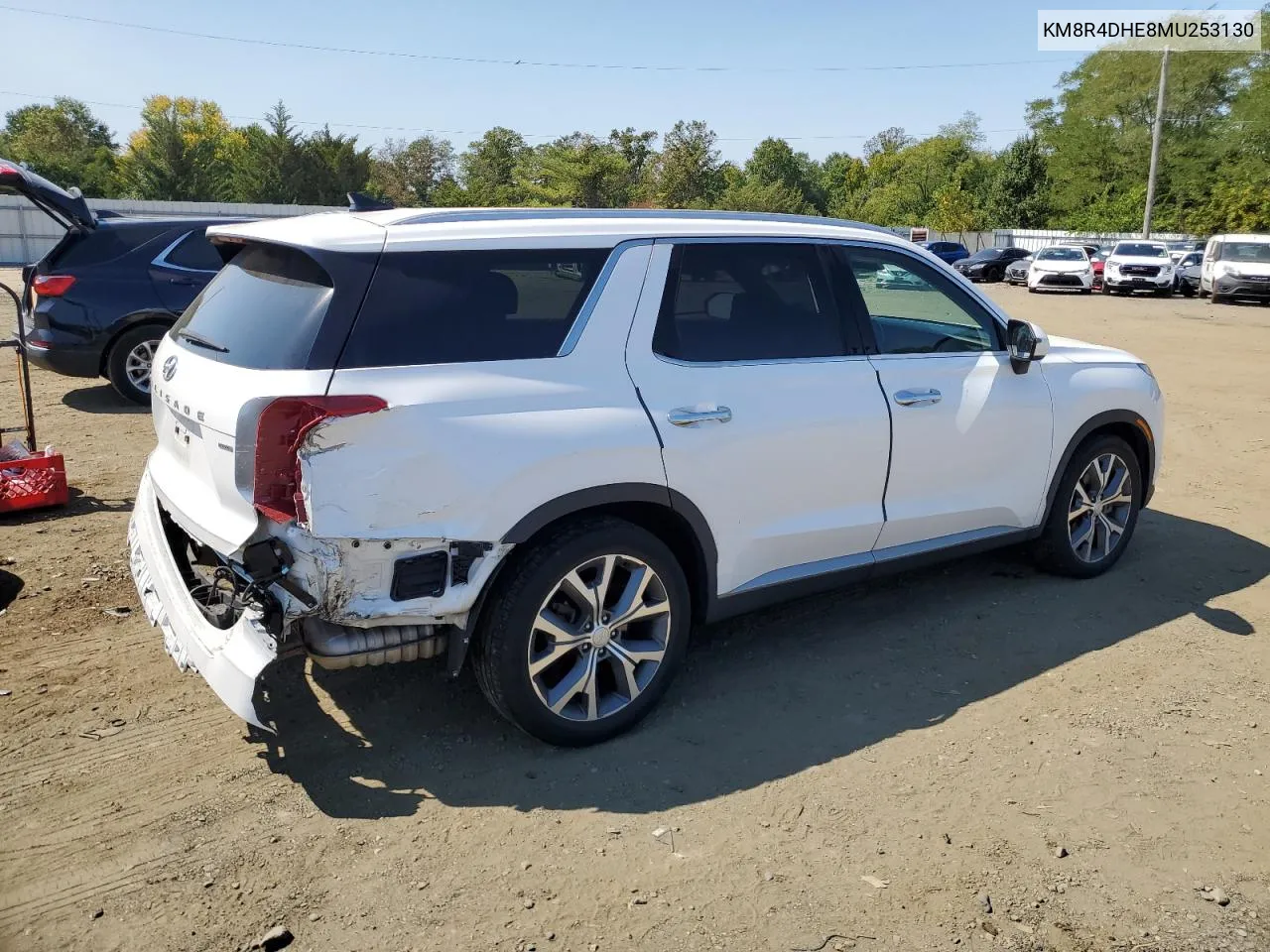 KM8R4DHE8MU253130 2021 Hyundai Palisade Sel