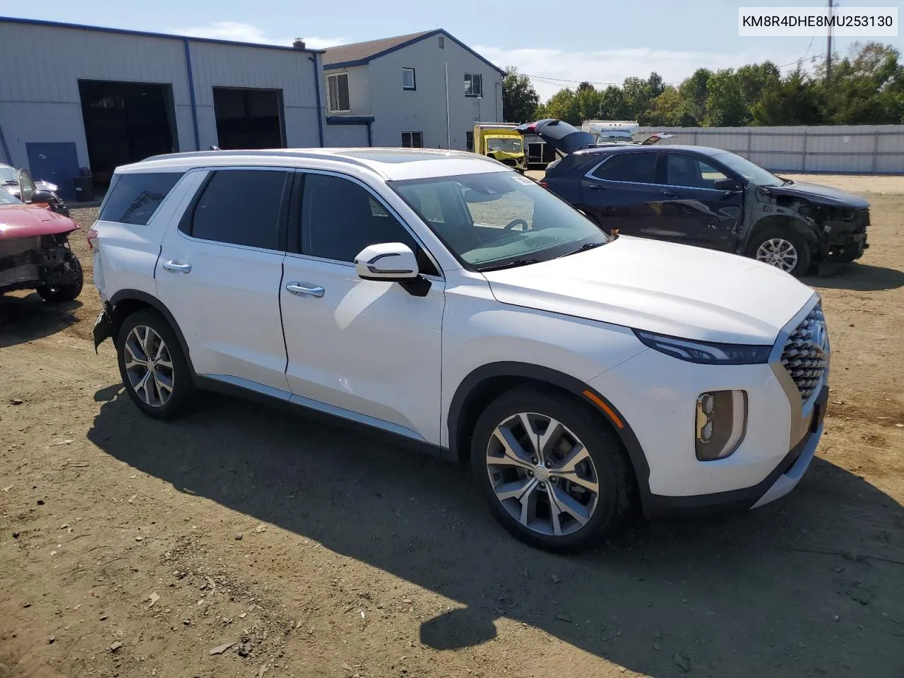 KM8R4DHE8MU253130 2021 Hyundai Palisade Sel